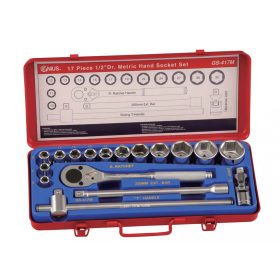   Genius Tools Súprava páčidiel, metrická, 1/2", 17 kusov (GS-417M)