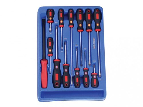Genius Tools Sada skrutkovačov, hviezdicové a ploché hlavy + kliešte, 13 kusov (MS-013SP)