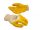 NMSafety Nitrilové bavlnené rukavice (EN 3111), žlté, XL (NBR1260-YC)