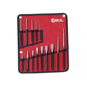   Genius Tools Súprava na rezanie dierovania, metrická, 14 kusov (PC-514M)