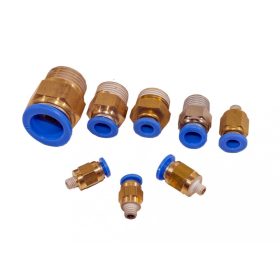   Sinppa Tools Plastový konektor na vzduchové potrubie, priamy, vonkajší závit, 1/2", 16 mm (SPC16-04)