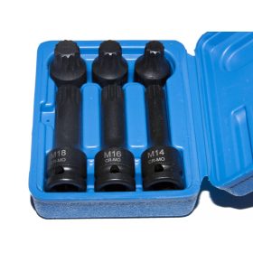   Ellient Tools Sada pneumatických kľúčov XZN (drážkovanie), 1/2", 6 kusov (SW2501)