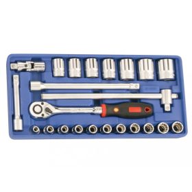   Genius Tools Súprava na vranie hlavy, palcová, 1/2", 23 kusov (TW-423S)