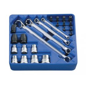 Genius Tools Súprava torx, typ E+T, 24 kusov (TX-2324)