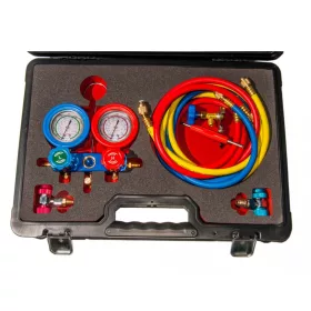   Winmax Tools Súprava tlakového testovacieho ventilu a hadice klimatizácie, 8 kusov (WT04D1011D)