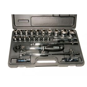   Genius Tools Súprava vraních hlavičiek, metrická, 1/2", 24 ks (XV-424M)