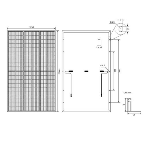 NAKAYAMA PRO SOLÁRNY PANEL PRE FOTOVOLTAICKÉ ČERPADLO 450W (PRE NP2200) (NP2206)