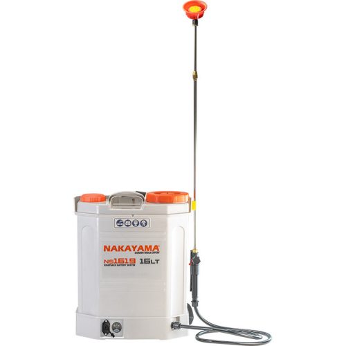 NAKAYAMA STRIEKAČ NA BATÉRIE 12 V, 8 Ah, 16 l a MOSADZNÝ KONEKTOR (NS1619)