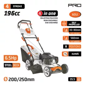  NAKAYAMA PRO Samohybná benzínová kosačka 196 cm³, záber 56 cm, funkcia 4 v 1 (PM5560)