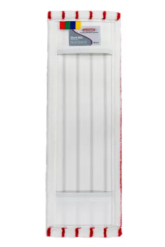 SPRiNTUS Shark RED 40 cm mopovací návlek z mikrovlákna biela/červená (302093)