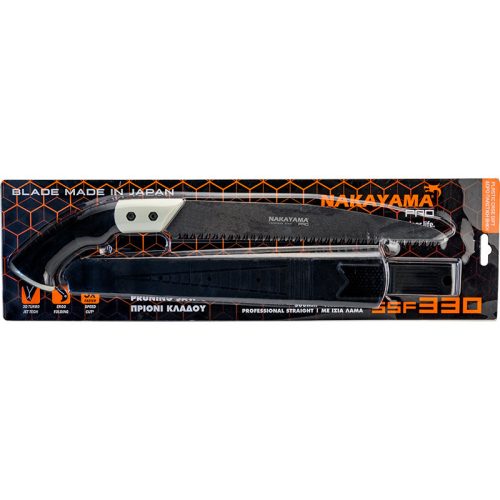 NAKAYAMA PRO PÍLA NA PREVÁDZKU, PRIAMA ČEPEĽ, VYROBENÁ V JAPONSKU, 300mm - 8TPI 1,0mm, S PLASTOVÝM PÚZROM (SSF330)
