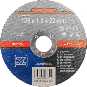 STHOR REZACÍ KOTOUČ NA KOV 125x1,0x22MM (08171)