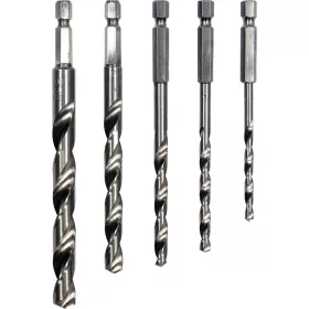 STHOR VŔTAČKY KOVOVÉ 5KS 4-10MM HSS HEX 1/4" (21650)