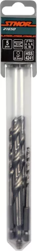 STHOR VŔTAČKY KOVOVÉ 5KS 4-10MM HSS HEX 1/4" (21650)