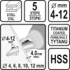 STHOR KROKOVACÍ VŔTÁK 4-12MM (22610)