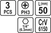 STHOR SKRUTKOVACIE Bity 1/4 50MM PH3 3 KS (65458)