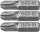 STHOR SKRUTKOVACIE BITTY 1/4 25MM PH1, PH2, PH3 3KS (65461)