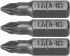 STHOR SKRUTKOVACIE BITY 1/4 25 MM PZ1 3 KS (65470)