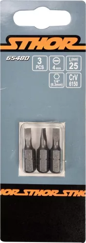 STHOR SKRUTKOVACIE BROTY 1/4 25MM, 4MM 3 KS (65480)
