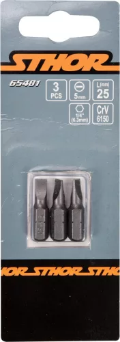 STHOR SKRUTKOVACIE Bity 1/4 25MM, 5MM 3 KS (65481)