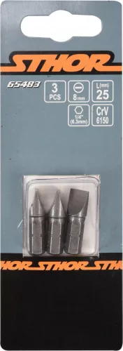 STHOR SKRUTKOVACIE BROTY 1/4 25MM, 8MM 3 KS (65483)