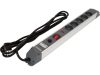 STHOR SURGE PROTEC POWER STRIP W.G. 5S 3M ALU (72372)