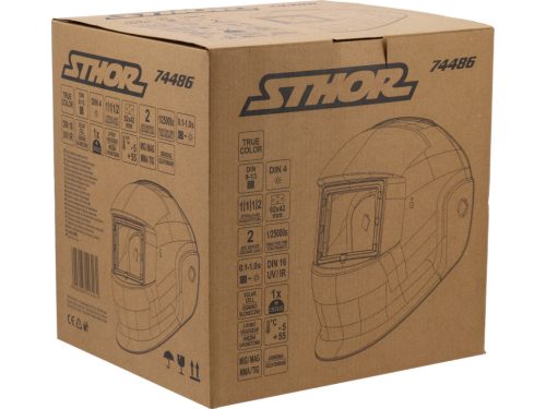 STHOR Zváračská prilba s True Color filtrom – 92 × 42 mm (74486)