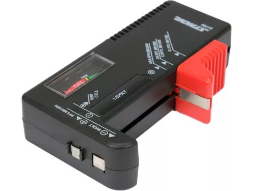 STHOR TESTER BATÉRIÍ 1,5V A 9V (81700)