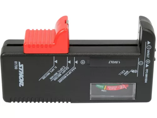 STHOR TESTER BATÉRIÍ 1,5V A 9V (81700)