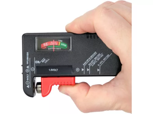 STHOR TESTER BATÉRIÍ 1,5V A 9V (81700)