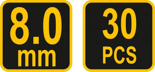 VOREL Dištančné podložky typu T 8,0 mm (04593)