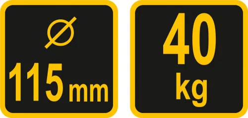 VOREL vákuový držiak na sklo, 115 mm, 40 kg (05300)