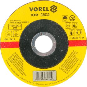 VOREL KOVOVÝ REZNÝ KOTÚČ 115x1x22MM (08630)
