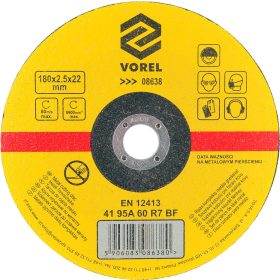 VOREL KOVOVÝ REZNÝ KOTÚČ 180x2,5x22MM (08638)