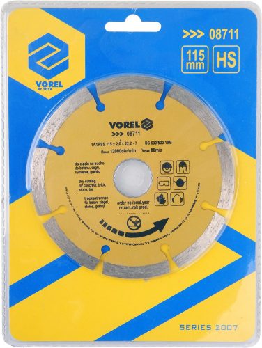 VOREL DIAMANTOVÝ KOTÚČ, SEGMENTOVANÝ 115 MM (08711)