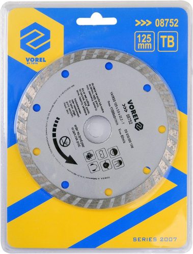 VOREL DIAMANTOVÁ KOTOUČ, TURBO 125MM (08752)