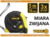 VOREL Meter zvinovací 5 m x 16 mm žlto-čierny (10125)