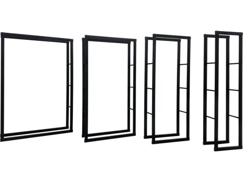 VOREL stojan na palivové drevo 80 × 25 × 150 cm (33316)