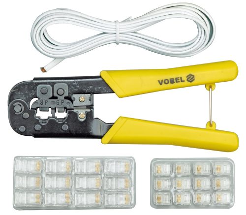 VOREL Kliešte konektorové + kábel 2,5m (45503)