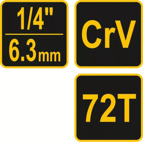 VOREL Račňa 1/4" 155 mm vyhnutá poplastovaná (53575)