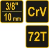 VOREL ZAHRNUTÁ PP RAČŇA 3/8" (53576)
