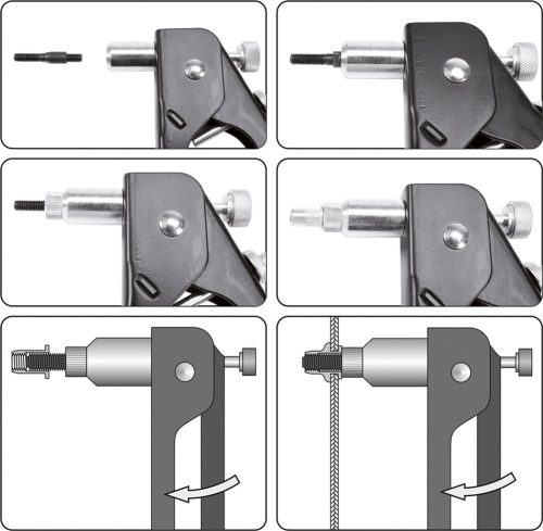 VOREL Ručná nitovačka M3-M6 (70270)