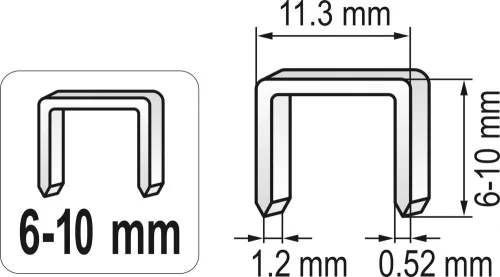 VOREL ZOŠÍVAČKA KLADIVÁ 6-10MM (71080)