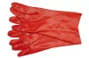 VOREL PRACOVNÉ RUKAVICE, PVC ČERVENÉ 36CM (74151)