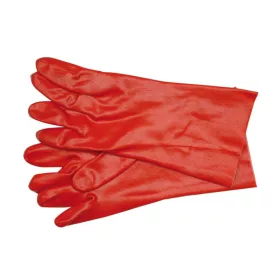 VOREL PRACOVNÉ RUKAVICE, PVC ČERVENÉ 36CM (74151)