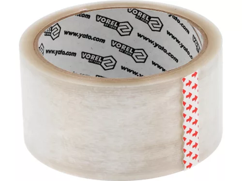 VOREL PP baliaca páska priehľadná, 3 ks, 48 mm × 50 m (75305)