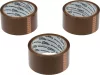 VOREL PP baliaca páska hnedá, 3 ks, 48 mm × 50 m (75306)