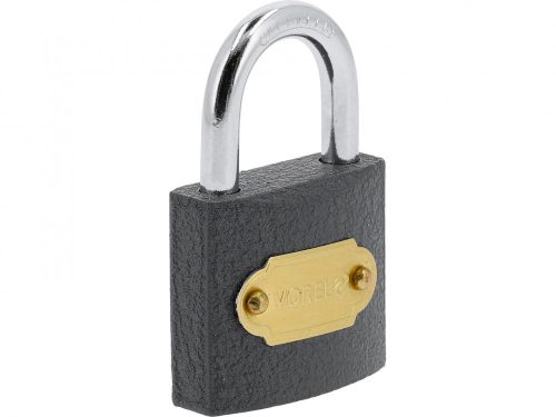 VOREL VISIACI ZÁMOK ŽELEZNÝ 38MM - ŠEDÝ (77062)