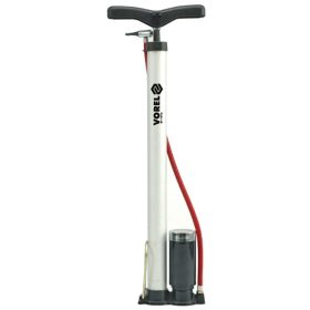 VOREL ručná pumpa s manometrom (hliník) (82021)