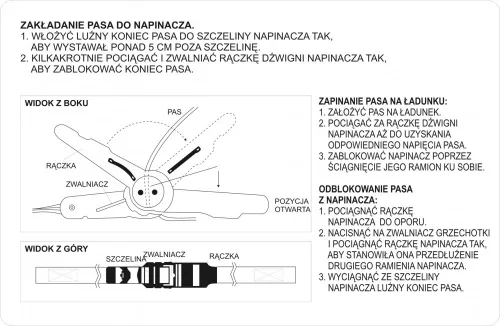 VOREL Pás sťahovacie s napínaním 5m (82351)
